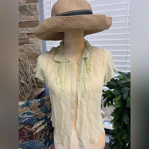Banana Republic light green blouse